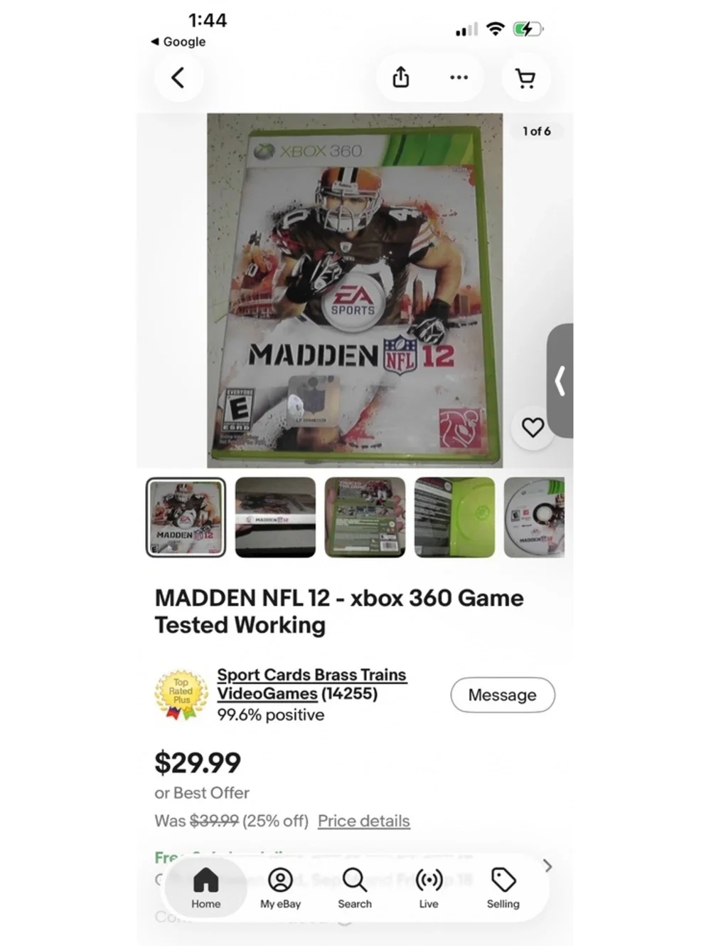 Madden NFL 12 Xbox 360 Video Game